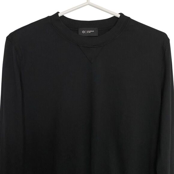 AG Adriano Goldschmied Womens S Black Sweatshirt Crewneck Boxy Cozy Sweater NEW - Picture 4 of 8